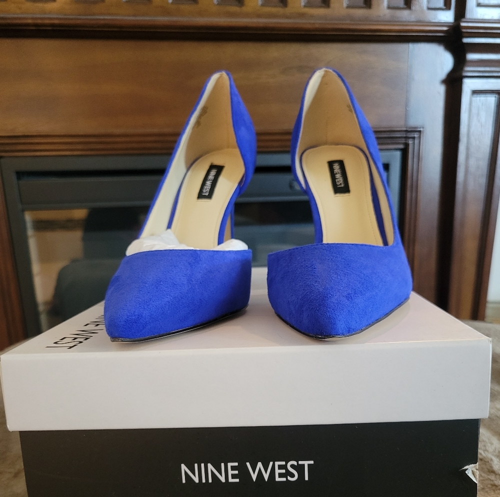 Nine West Women's Blue Heels FOLOWE